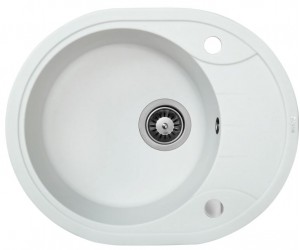 Кухонна мийка, овальна PERFELLI  OGP 135-58 WHITE