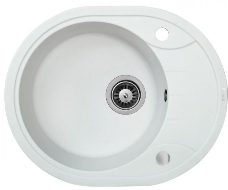 Кухонна мийка, овальна PERFELLI  OGP 135-58 WHITE OGP 135-58 WHITE