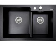 Мийка на півтори чаші PERFELLI BIANCO PGB 208-79 BLACK
