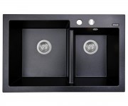Мийка для кухні PERFELLI BIANCO PGB 2081-79 BLACK METALLIC