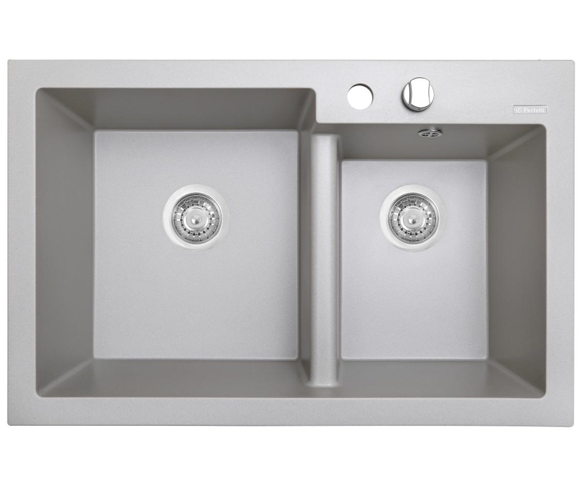 Мийка для кухні PERFELLI BIANCO PGB 2081-79 GREY METALLIC PGB 2081-79 GREY METALLIC