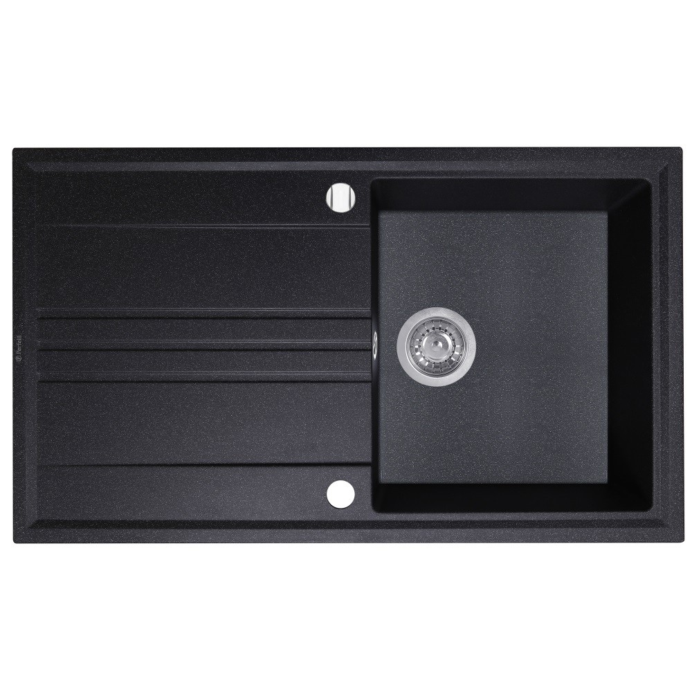 Прямокутна кухонна мийка PERFELLI  PGC 114-86 BLACK PGC 114-86 BLACK