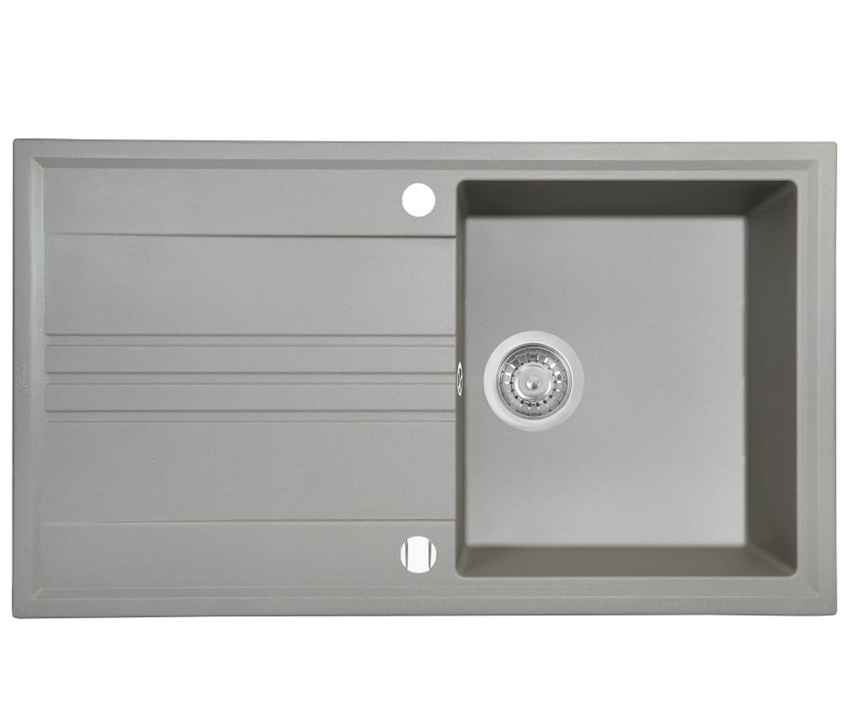 Гранитная мойка для кухни  PGC 1141-86 GREY METALLIC:Фото 2