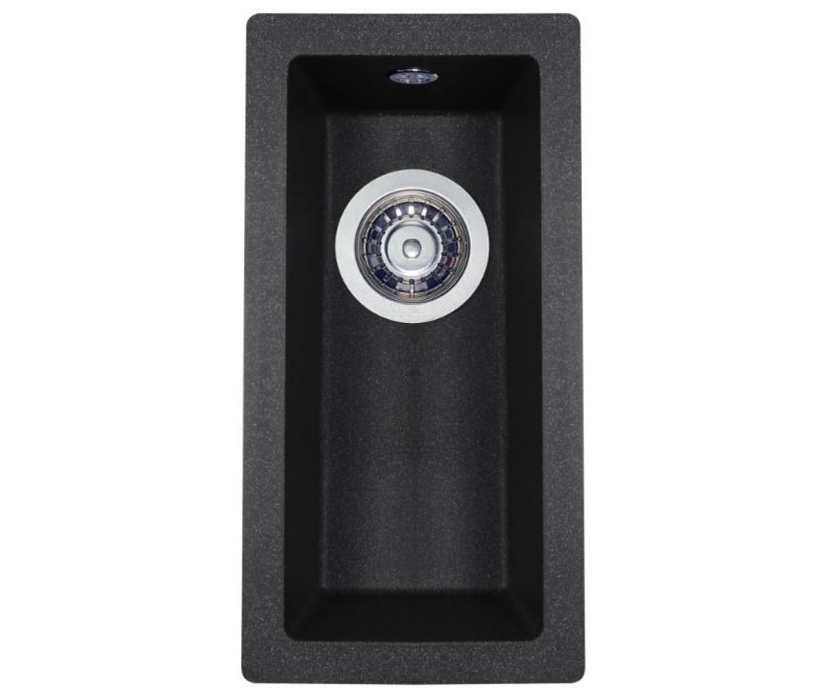 Прямокутна гранітна мийка PERFELLI ESTO PGE 10-22 BLACK PGE 10-22 BLACK