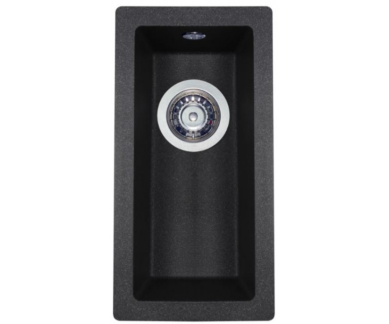 Прямокутна гранітна мийка PERFELLI ESTO PGE 10-22 BLACK PGE 10-22 BLACK