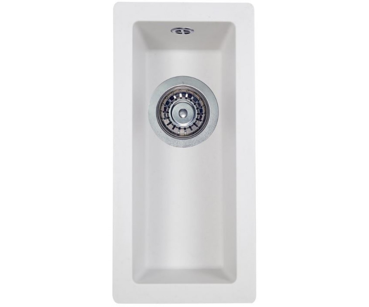 Прямокутна гранітна мийка PERFELLI ESTO PGE 10-22 WHITE PGE 10-22 WHITE