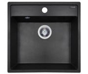 Гранітна мийка з переливом PERFELLI ESOTTO PGE 10-50 BLACK
