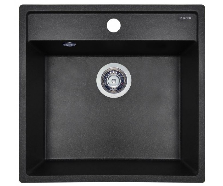 Гранітна мийка з переливом PERFELLI ESOTTO PGE 10-50 BLACK PGE 10-50 BLACK