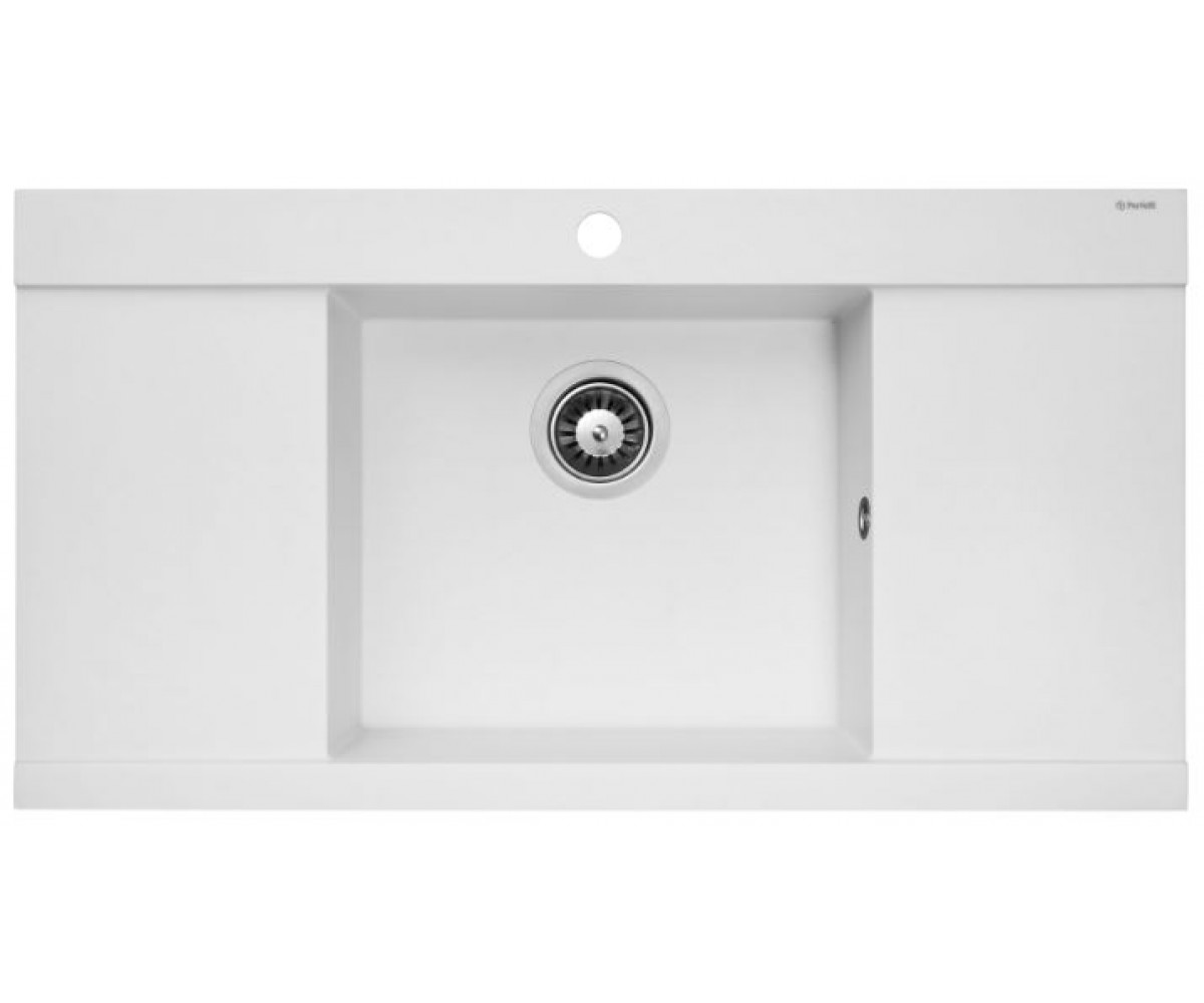 Гранітна мийка PERFELLI ETERNO PGE 125-96 WHITE PGE 125-96 WHITE