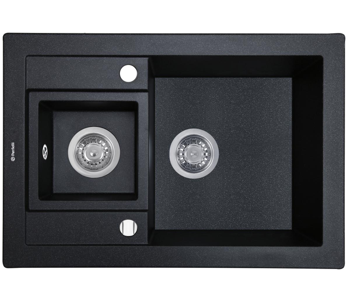 Мийка для кухні PERFELLI GRANZE PGG 5061-67 BLACK METALLIC PGG 5061-67 BLACK METALLIC