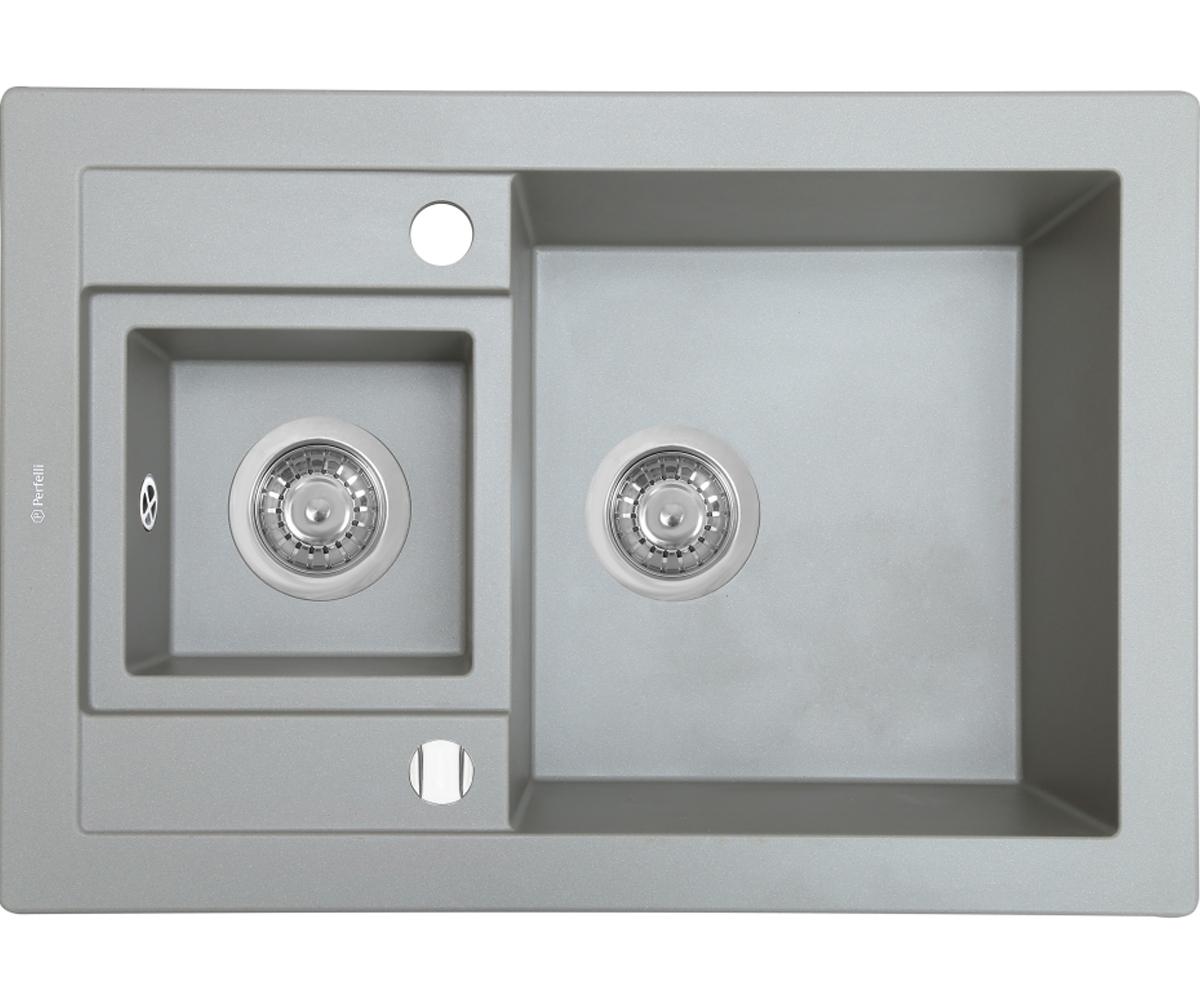 Мийка для кухні PERFELLI GRANZE PGG 5061-67 GREY METALLIC PGG 5061-67 GREY METALLIC