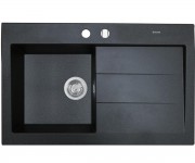 Гранітна мийка з крилом PERFELLI SOLO PGS 118-80 BLACK