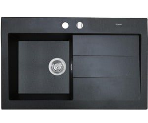 Гранітна мийка з крилом PERFELLI SOLO PGS 118-80 BLACK