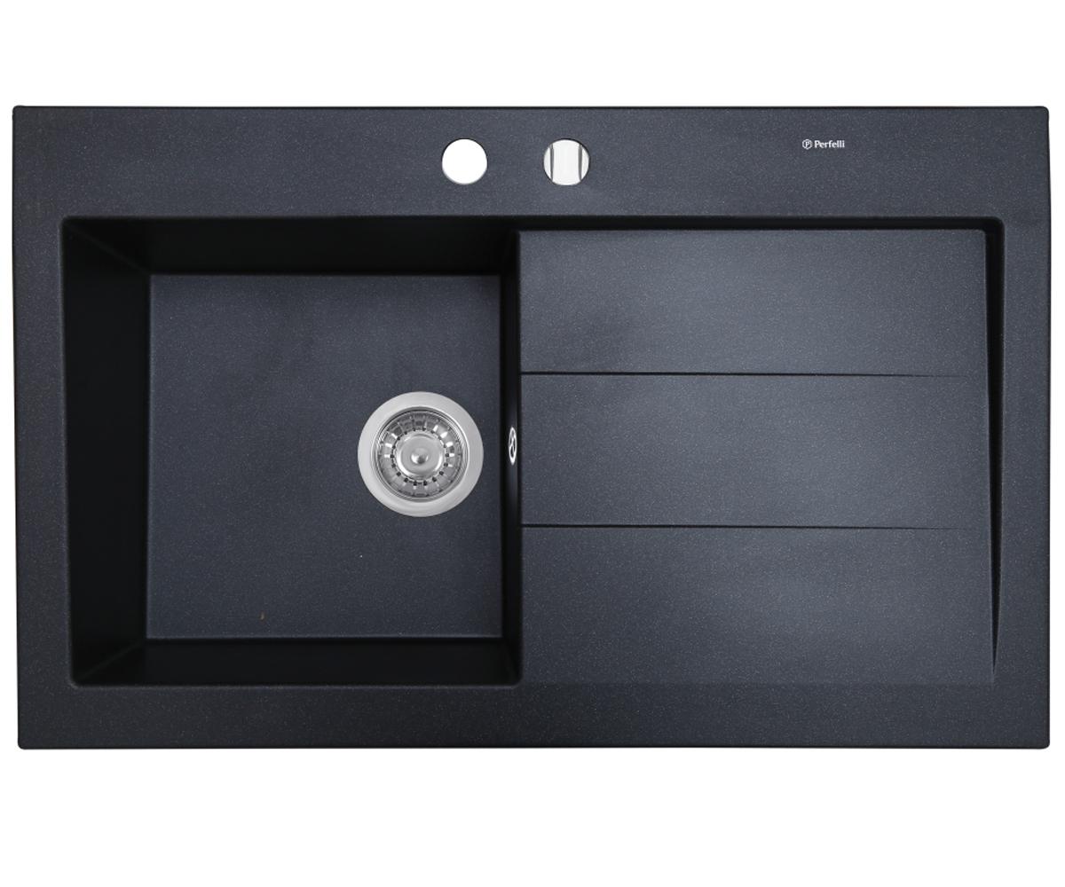 Мийка для кухні PERFELLI SOLO PGS 1181-80 BLACK METALLIC PGS 1181-80 BLACK METALLIC