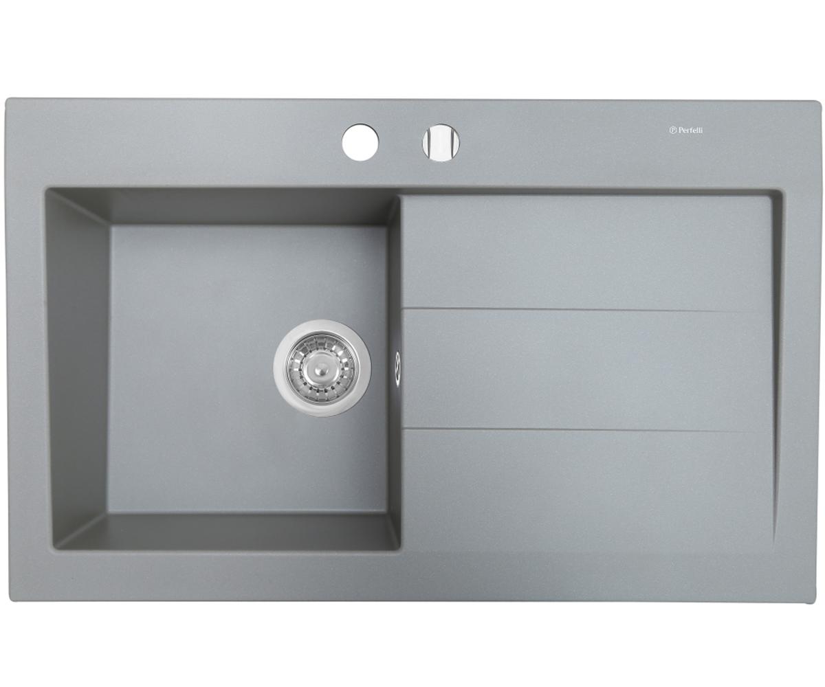 Мийка для кухні PERFELLI SOLO PGS 1181-80 GREY METALLIC PGS 1181-80 GREY METALLIC