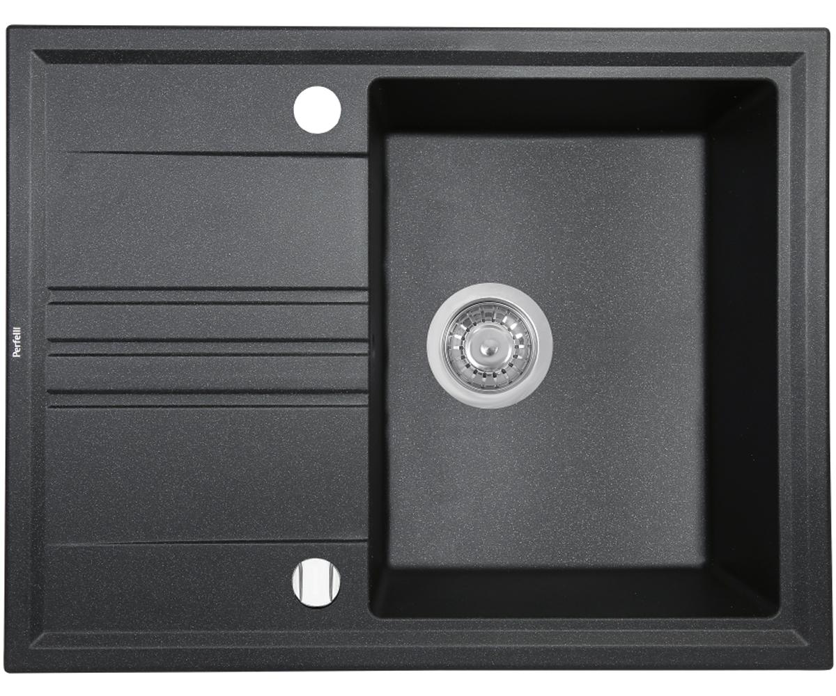 Мийка для кухні PERFELLI SILVE PGS 134-64 BLACK PGS 134-64 BLACK
