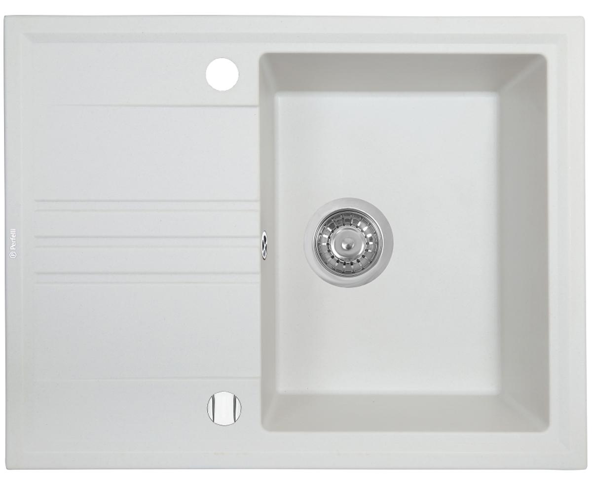 Мийка для кухні PERFELLI SILVE PGS 134-64 WHITE PGS 134-64 WHITE