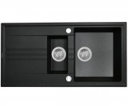 Мийка для кухні PERFELLI  PGS 5161-96 BLACK METALLIC