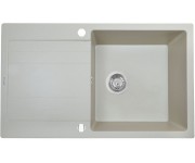 Гранітна мийка з крилом PERFELLI  PGV 114-86 LIGHT BEIGE