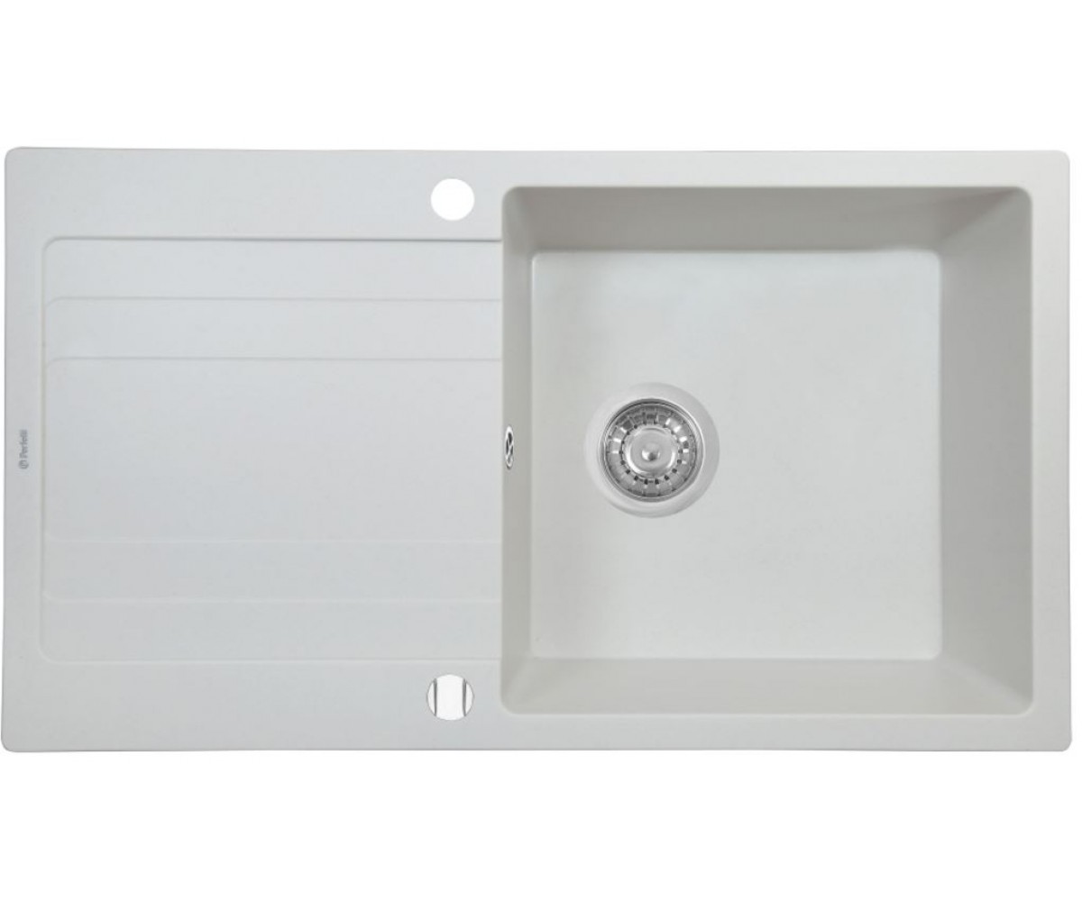 Гранітна мийка з крилом PERFELLI  PGV 114-86 WHITE PGV 114-86 WHITE