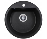 Кругла гранітна мийка PERFELLI ALVA RGA 104-49 BLACK