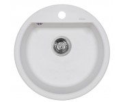 Кругла гранітна мийка PERFELLI ALVA RGA 104-49 WHITE