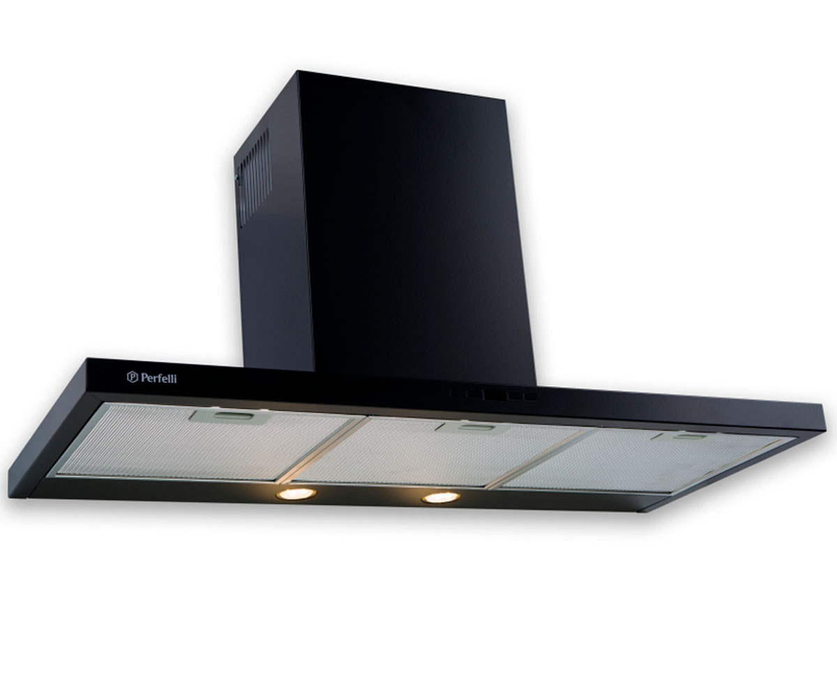 Вытяжка кухонная с пультом  ZITI TET 9612 A 1000 BL LED:Фото 2
