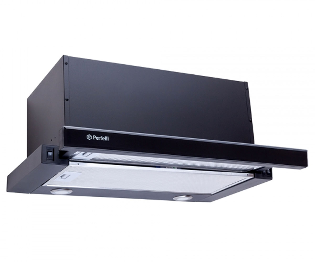 Телескопическая вытяжка  TL 6632 C BL 1000 LED GLASS:Фото 3