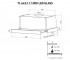 Телескопическая вытяжка  TL 6632 C WH 1000 LED GLASS:Чертеж 