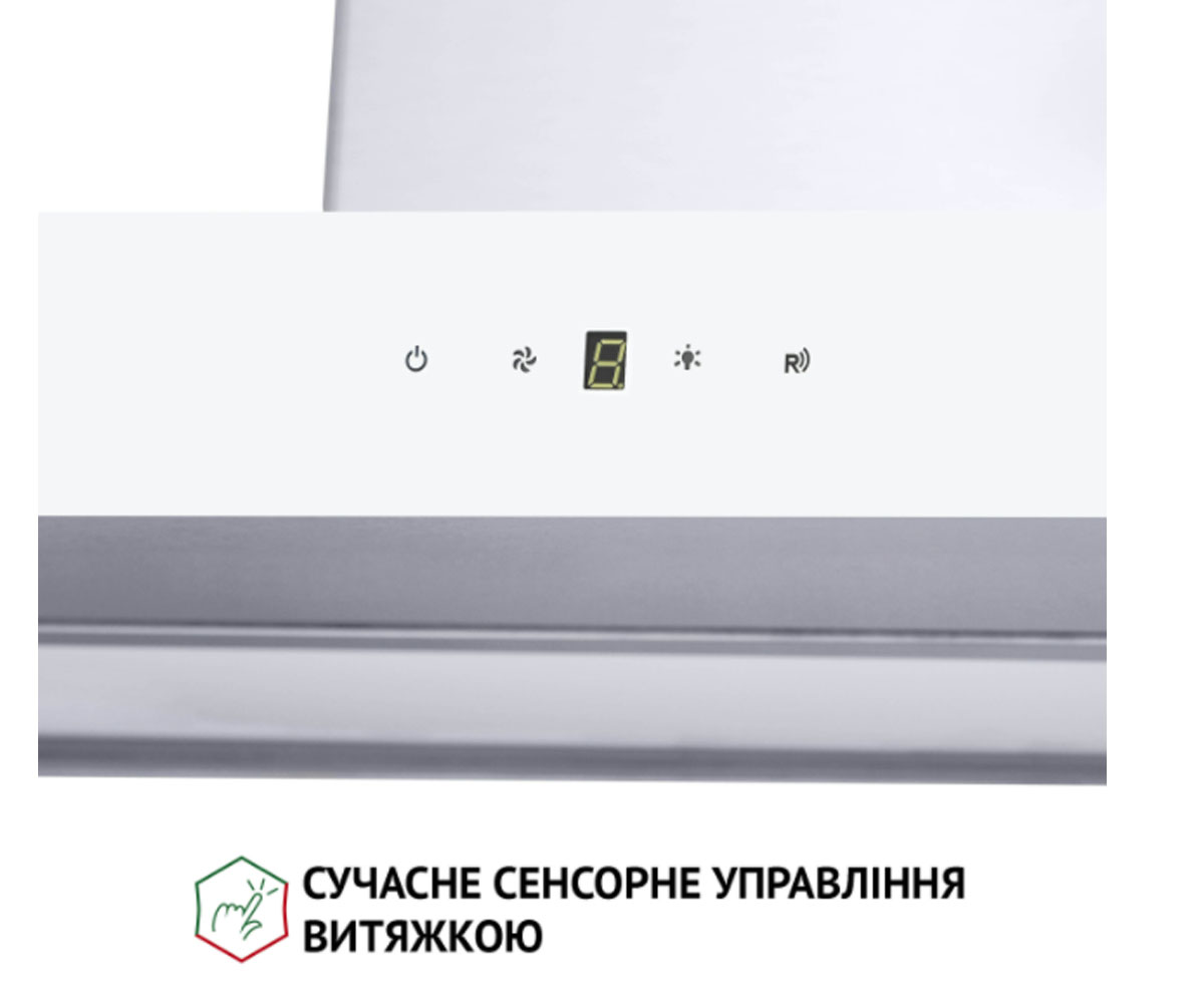 Сенсорная вытяжка  TS 9635 I/WH 1000 LED:Фото 10
