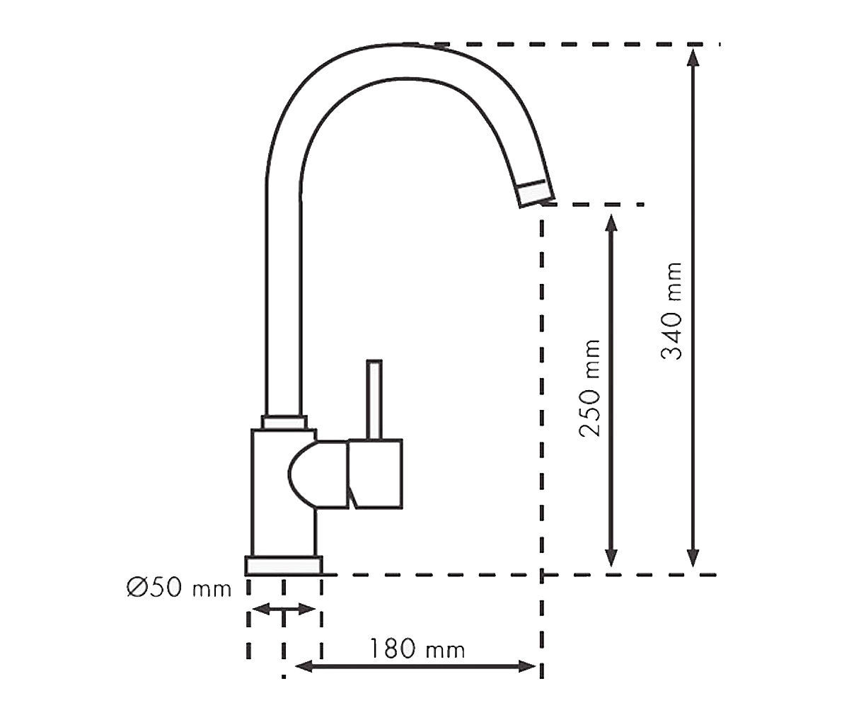 Смеситель для мойки  POLYTEK10-94:Чертеж 