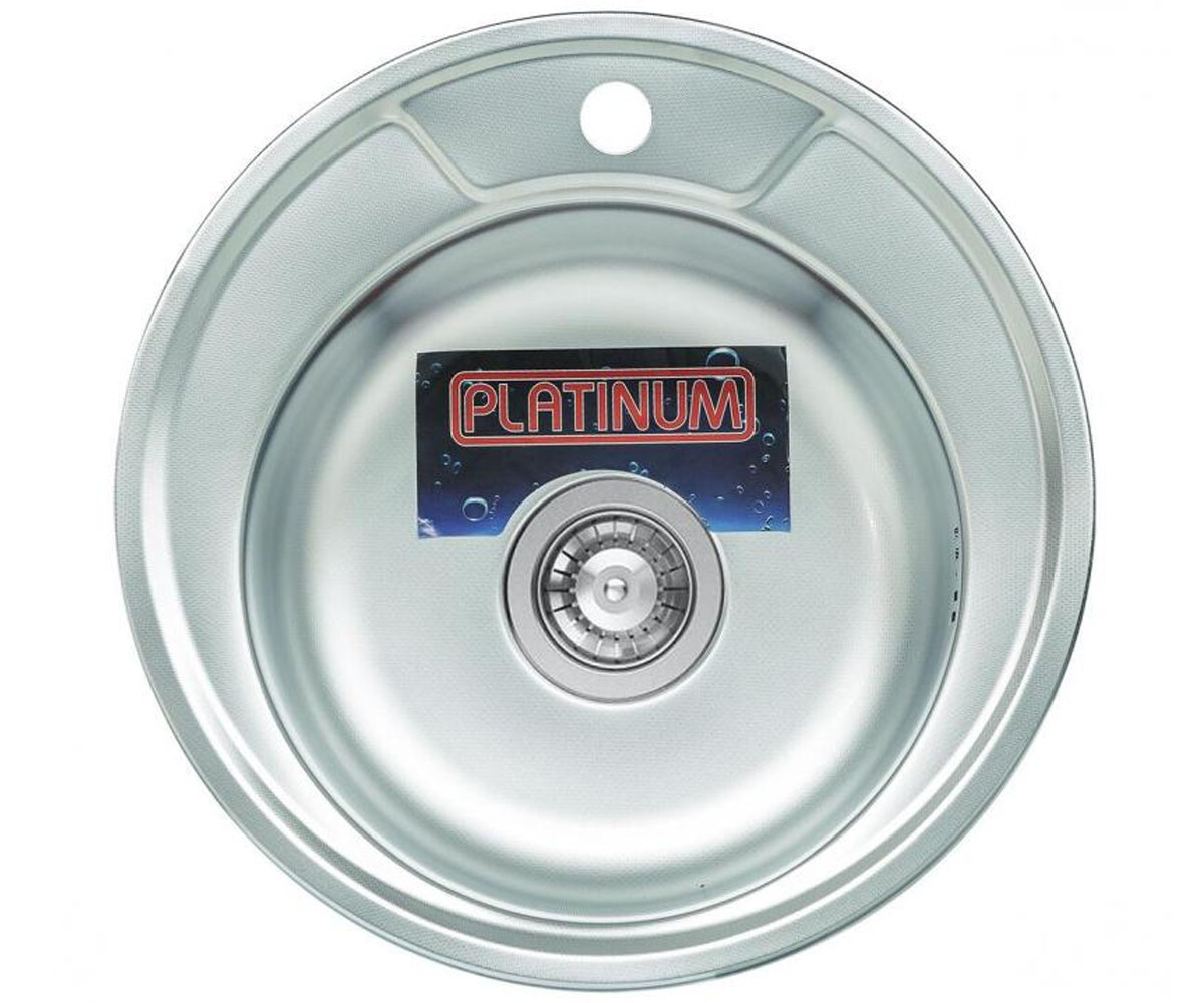 Круглая мойка 45 см PLATINUM  450 DECOR 0.6/170 450 DECOR 0.6/170