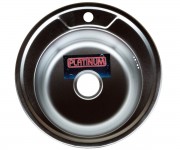 Кругла раковина 45 см PLATINUM  450 SATIN 0.6/170