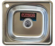 Прямокутна мийка 48х42 см PLATINUM  4842 SATIN 0.6/160