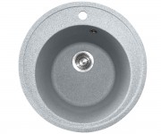 Кухонна кругла мийка   POLICOMPOSITE  M01 GRAY