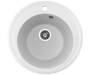 Кругла кухонна мийка POLICOMPOSITE  M01 WHITE