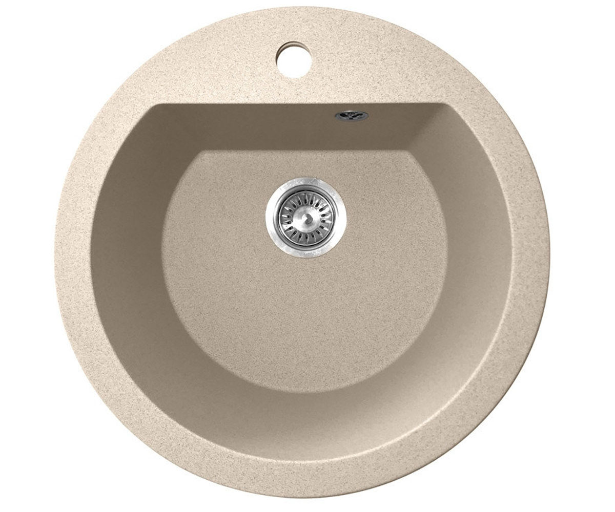 Кругла мийка POLICOMPOSITE  M02 BEIGE M02 BEIGE