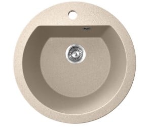 Кругла мийка POLICOMPOSITE  M02 BEIGE