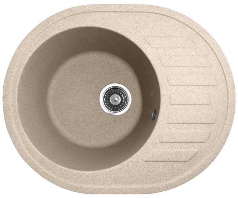 Мойка с крылом POLICOMPOSITE  M03 BEIGE M03 BEIGE