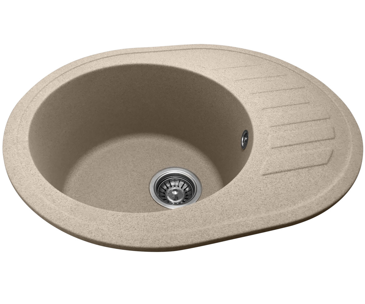 Мойка с крылом  M03 BEIGE:Фото 2