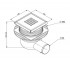 Трап для душа 106x106 мм  CUBO WDR-110-01-4402-01:Чертеж 