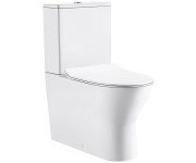 8009950 FRAME Компакт безобідковий з пластиковою кришкою soft-close, білий (1 сорт) PRIMERA FRAME 8009950