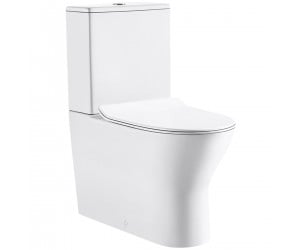 8009950 FRAME Компакт безобідковий з пластиковою кришкою soft-close, білий (1 сорт) FRAME 8009950