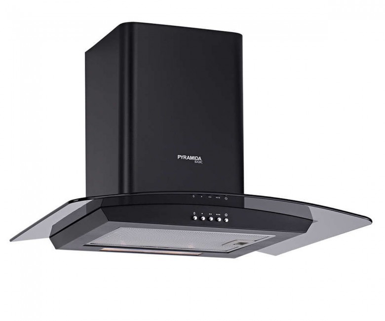 Витяжка з гнутим склом 60 см PYRAMIDA  BH 60 BL/R BH 60 BL/R