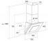 Наклонная вытяжка  NR F 60 INOX:Чертеж 