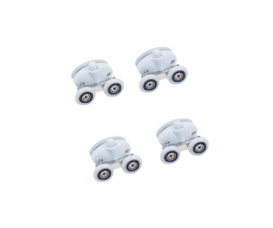 Qtap Комплект подвійних роликів білих 2 шт низ + 2 шт верх PRESTO WHI 1099SP5 QTAP  1099SP5