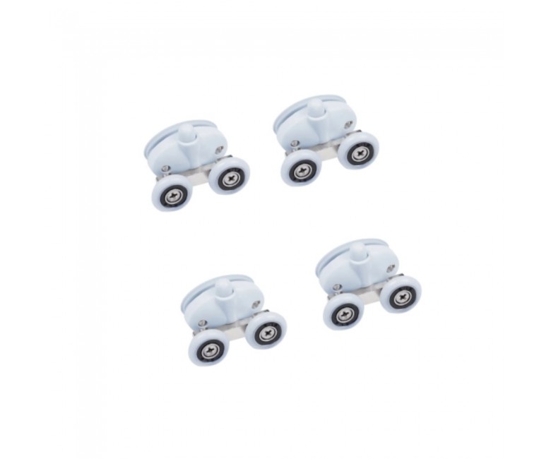 Qtap Комплект подвійних роликів білих 2 шт низ + 2 шт верх PRESTO WHI 1099SP5 QTAP  1099SP5 1099SP5