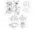 Унитаз с инсталляцией 5 в 1  ROBIN 38722001QT13332141ERW:Чертеж 