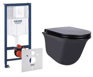 Унітаз з установкою 5 в 1 QTAP VIRGO 38722001QT1833051ERMB