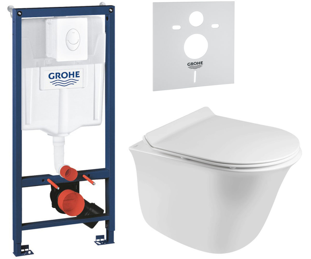 Унитаз с инсталляцией 5 в 1 QTAP VIRGO 38722001QT1833051ERW 38722001QT1833051ERW